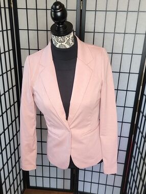 Blush Pink Single-Button Kate Blazer